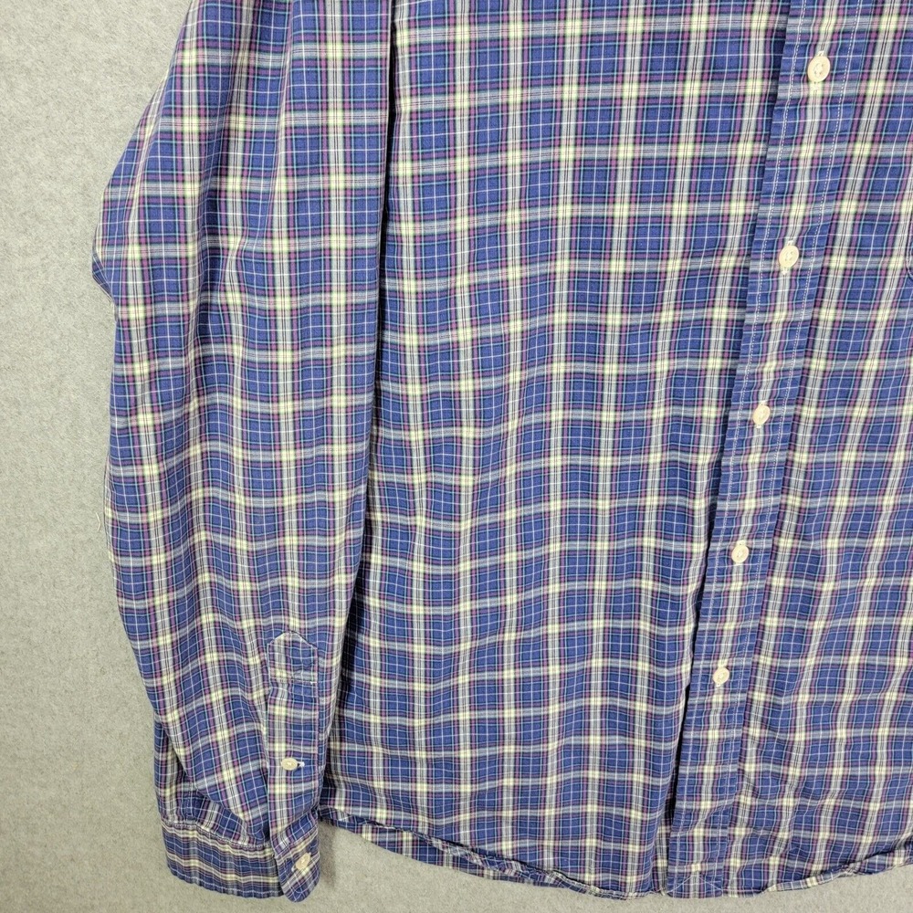 Polo Ralph Lauren Custom Fit Shirt Men's Extra Large XL Plaid Button Collared - Picture 3 of 10